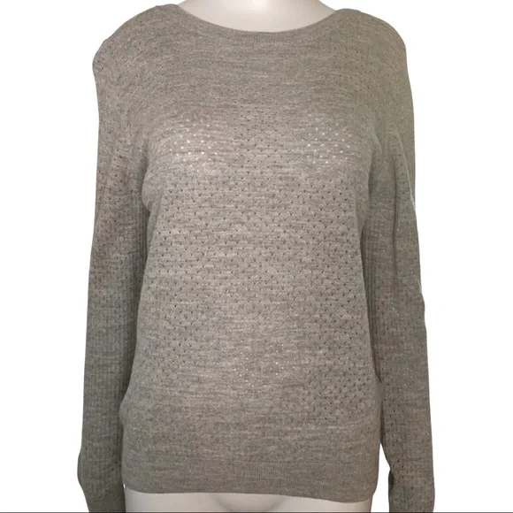 A.P.C. Paris Merino Wool Crewneck Grey Sweater - Picture 1 of 14